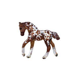 Custom Breyer Horse Mini Whinnies Romping Foal Appaloosa Chestnut OOAK